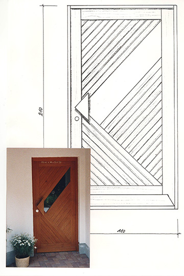Haustür in Lärche