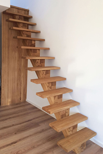 Treppe freischwebend