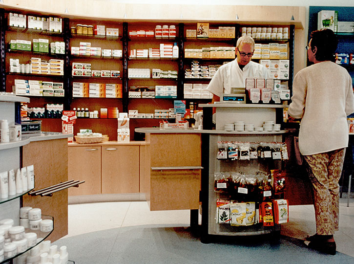 Offizinbereich einer Apotheke